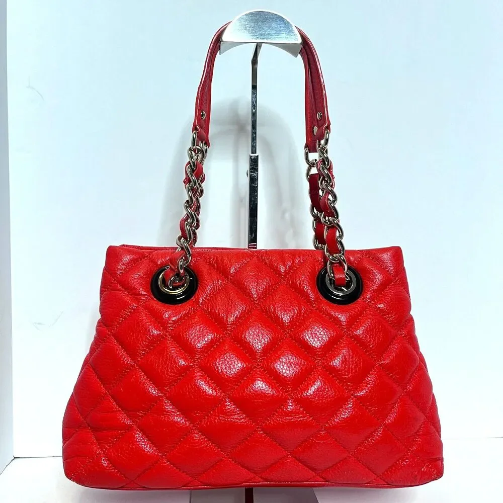 Kate Spade New York Gold Coast Small Maryanne Shoulder Bag Handbag Red